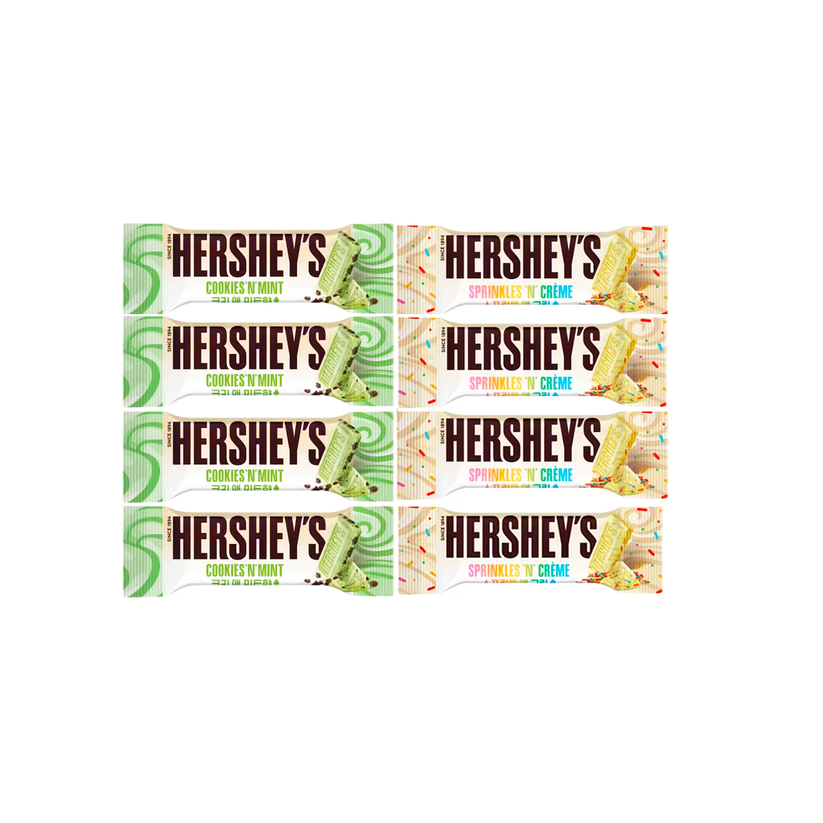Hershey's Sprinkles 'N' Creme and Cookies 'N' Mint Snack Size 12.7g