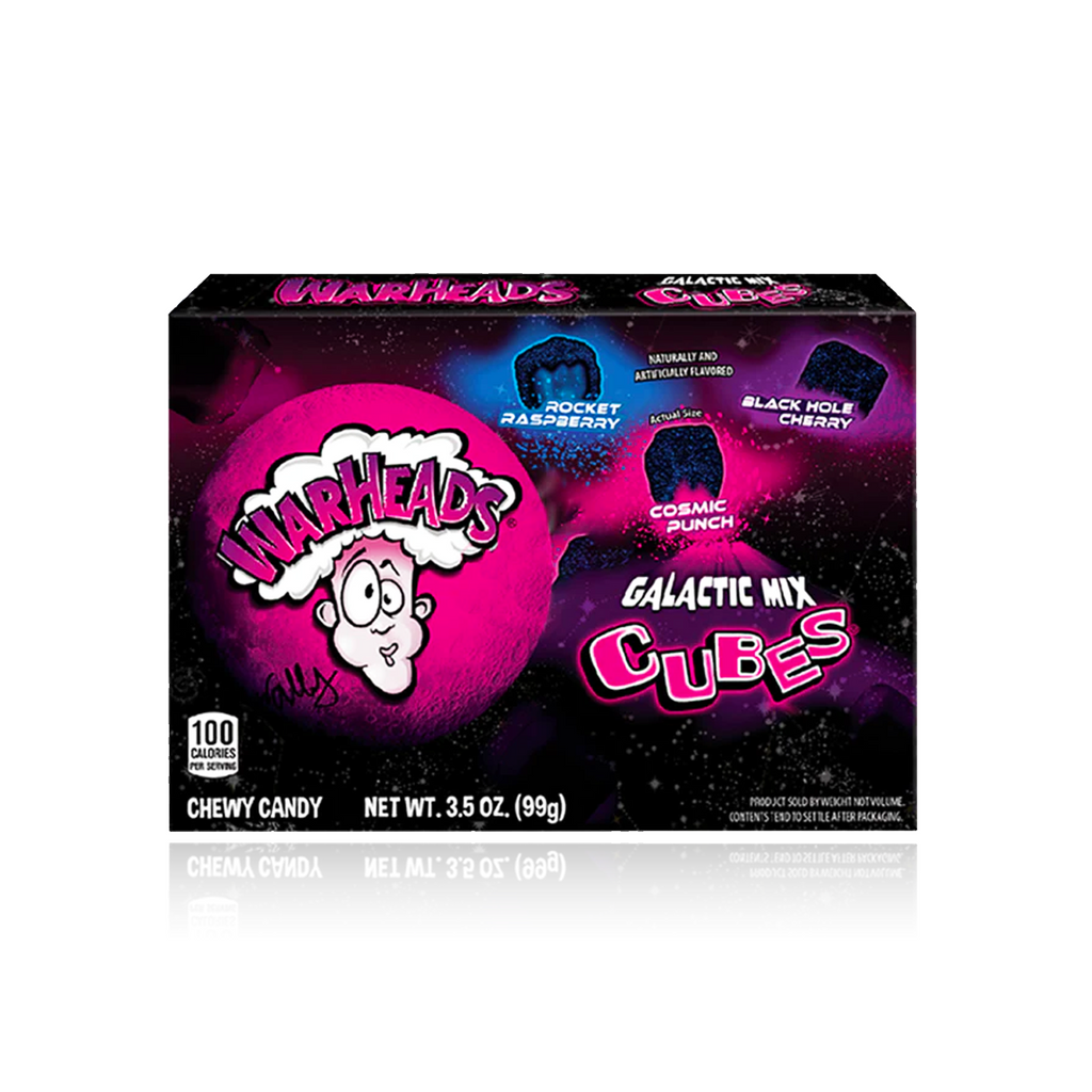 Warheads Galactic Cubes Theatre Box 99g (Best Before:10/2024)