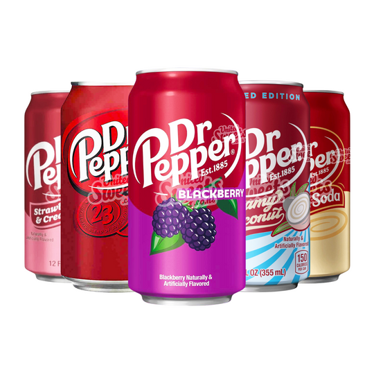 Dr Pepper Cans Assorted Flavours