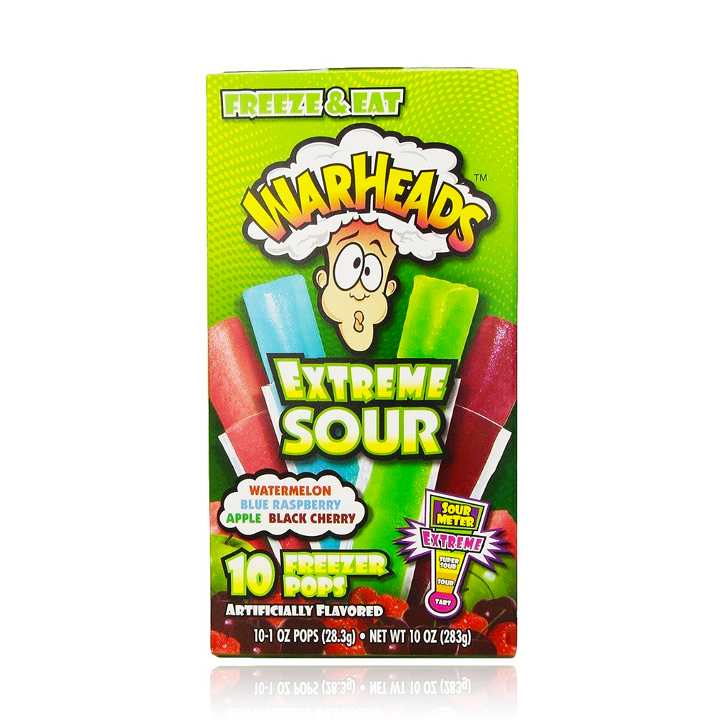 Warheads Extreme Sour Freezer Pops 10 Pack 283g