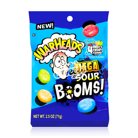 Warheads Mega Sour Booms 71g (Best Before: 22/04/2025)