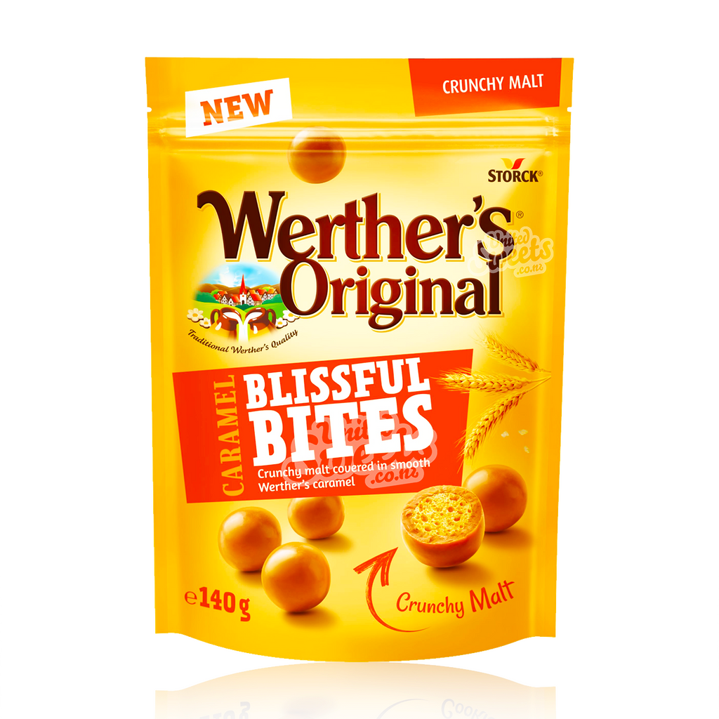 Werther's Original Blissful Bites Crunchy Malt 140g (Made in Germany)