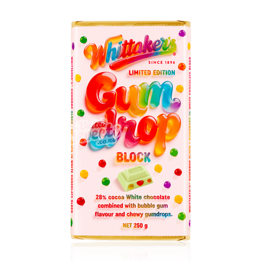 Whittaker's GUM DROP Block 250g (Limited Edition) (NZ MADE)
