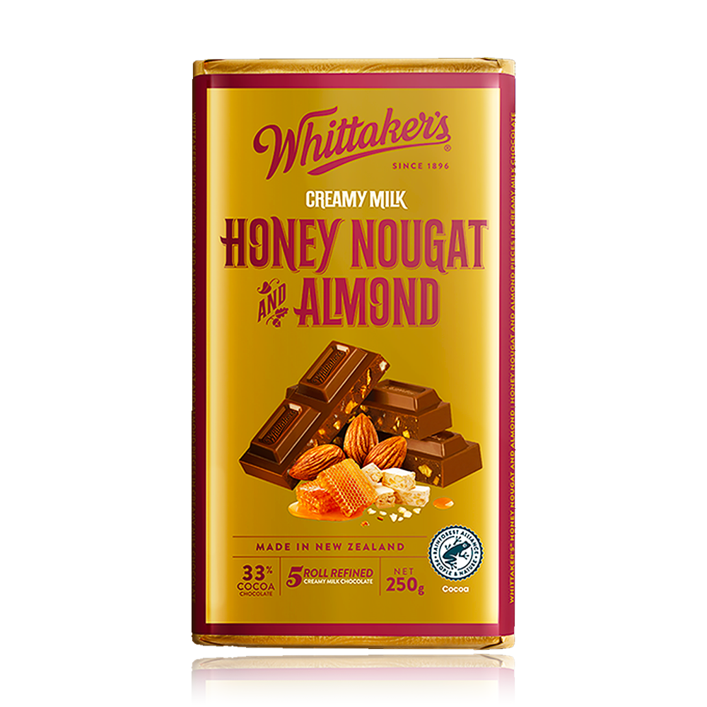 Whittaker's Honey Nougat and Almond 250g