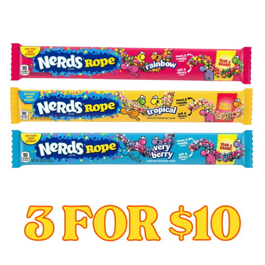 Nerds Ropes Assorted Flavours (Dated)