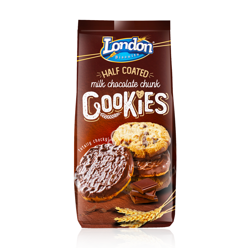 London Biscuits Half Coated Chunk 160g (UK MADE)