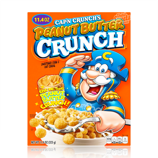 Cap'N Crunch's Peanut Butter Crunch Sweetened Corn & Oat Cereal 325g (BEST BEFORE: 03/05/2025)