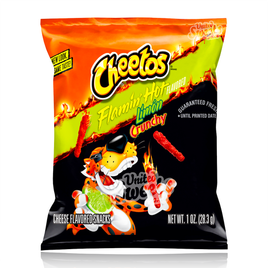 Cheetos Crunchy Flamin’ Hot Limon 28.3g (BEST BEFORE:03/2025)