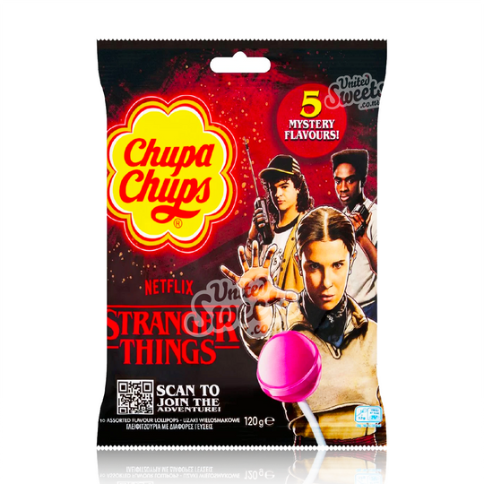 Chupa Chups Stranger Things 5 Mystery Flavours Lollipops 10 Pack (120g)
