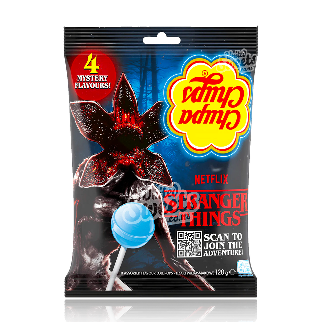 Chupa Chups Stranger Things 4 Mystery Flavours Lollipops 10 Pack (120g)