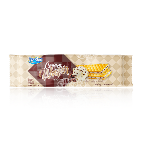 London Biscuits Wafer Moments Cream 140g (UK MADE)