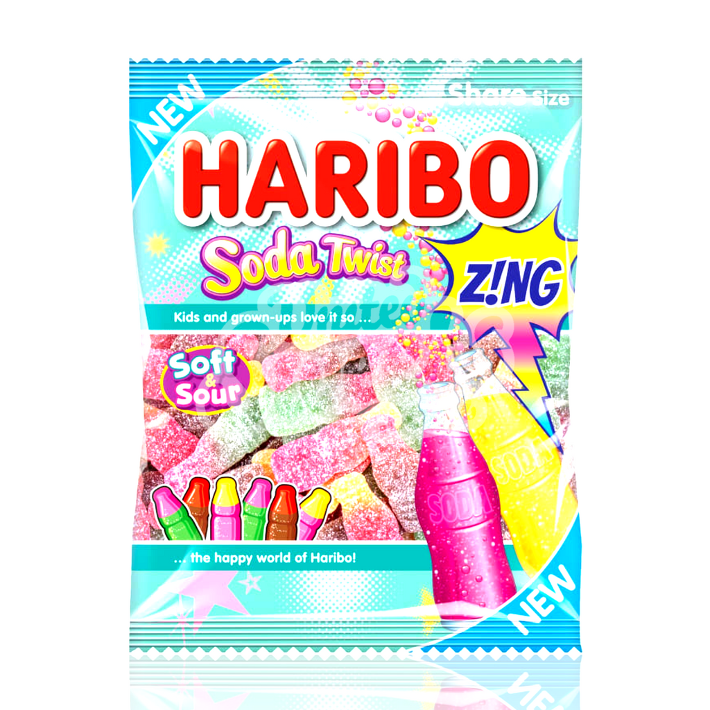 Haribo Soda Twist Zing 160g (UK MADE)