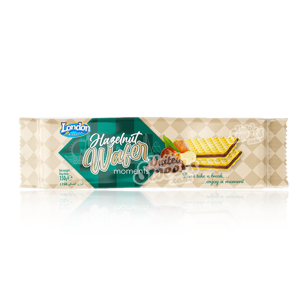 London Biscuits Wafer Moments Hazelnut 150g (UK MADE)