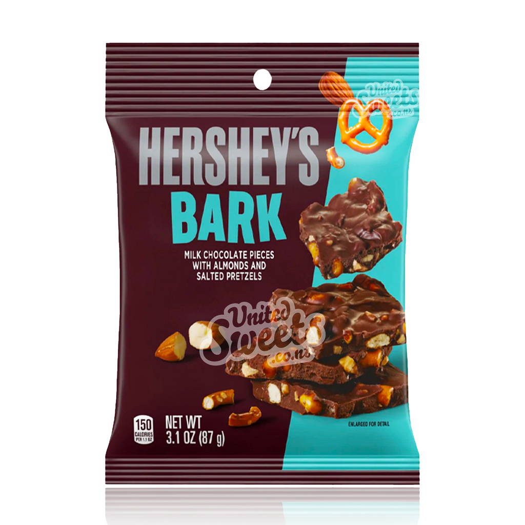 Hershey’s Milk Chocolate Bark with Almonds & Salted Pretzels Bag 87g