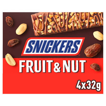 Snickers Triple Treat Fruit Nut UK snack bar