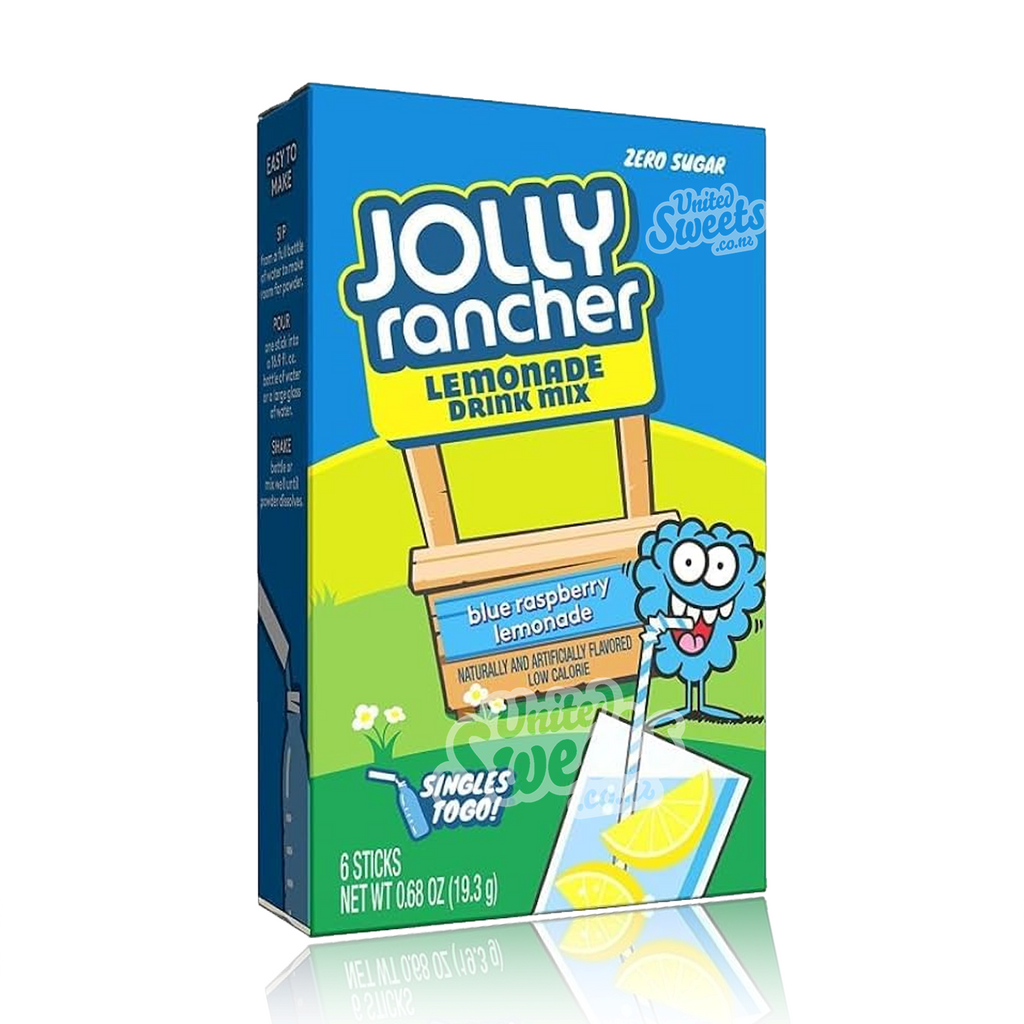 Jolly Rancher Zero Sugar Blue Raspberry Lemonade Drink 6 Pack 19.3g (B ...