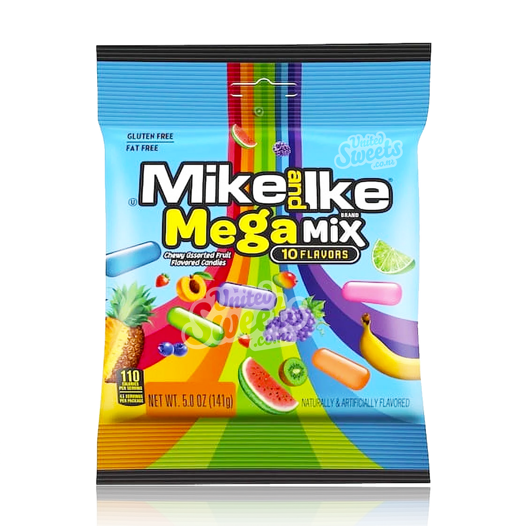 Mike & Ike Mega Mix Peg Bag 141g – United Sweets