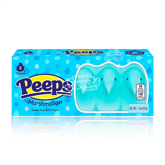 Peeps Marshmallows BLUE Chicks 5pk