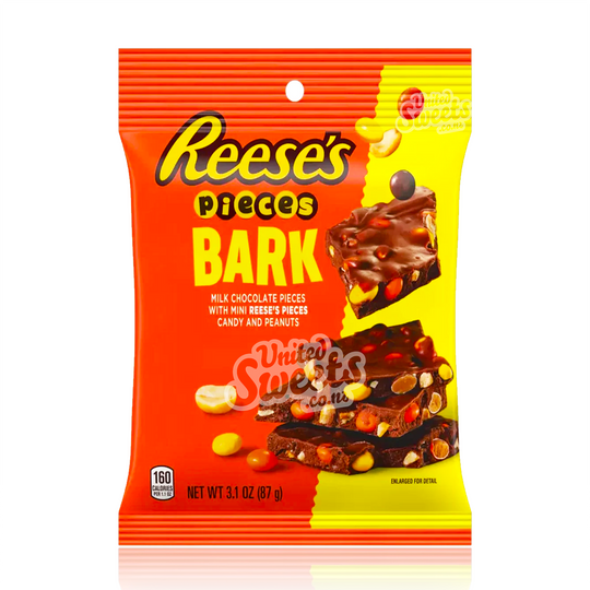 Reese's Pieces Milk Chocolate Candy Bark with Peanuts Bag 87g