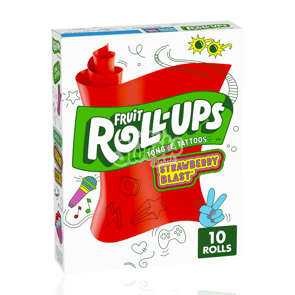 Fruit Roll-Ups Strawberry Sensation 10 Pack 141g (Best Before: 10/2024)