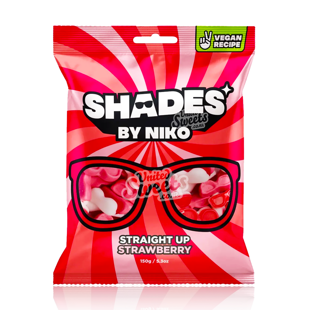 Shades by Niko Straight Up Strawberry  150g Peg Bag