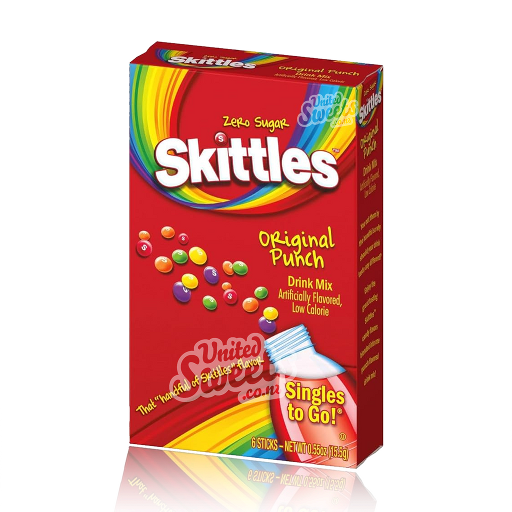 Skittles Zero Sugar Drink Mix Assorted 6 pack 15.2g