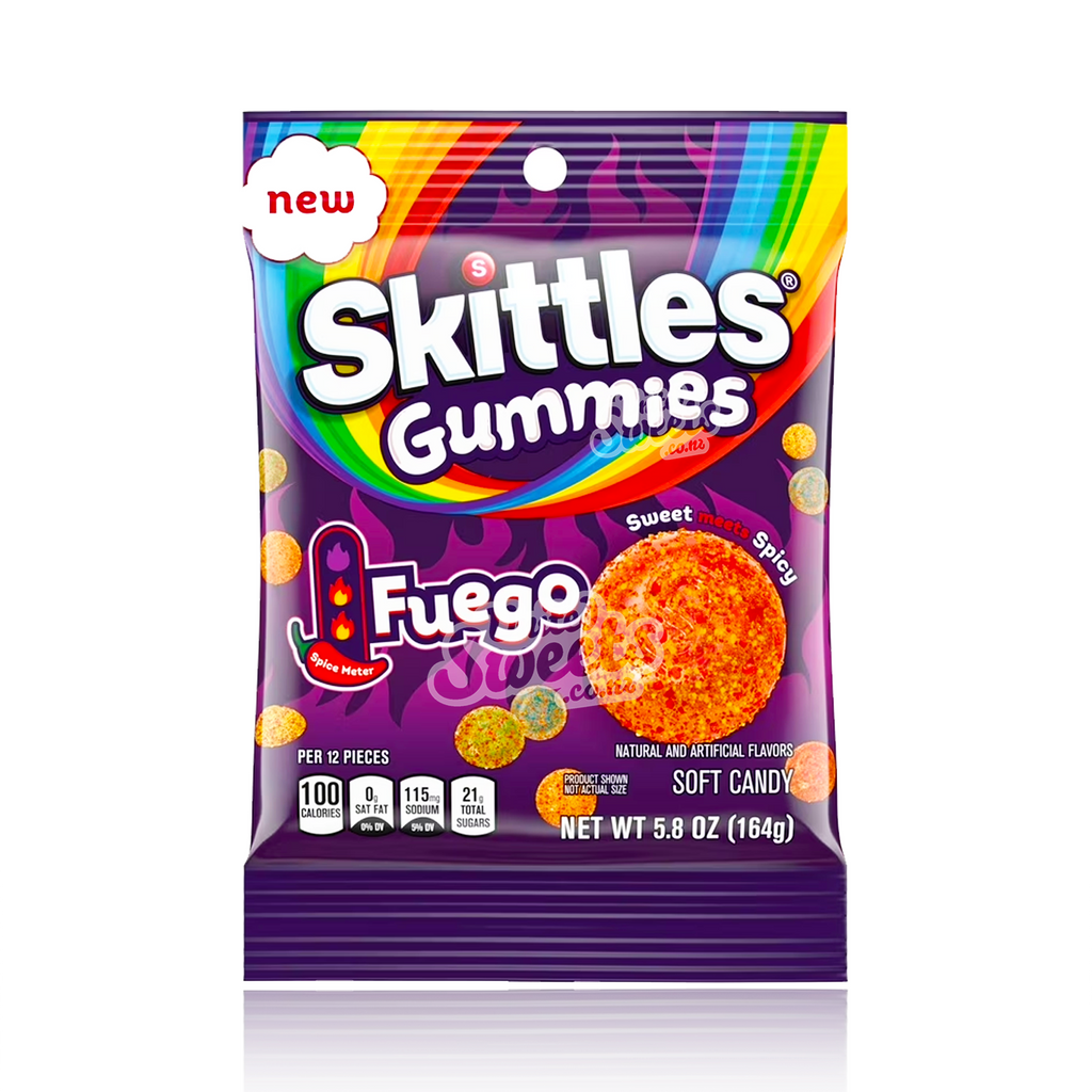 Skittles Gummies Fuego Peg Bag 164g