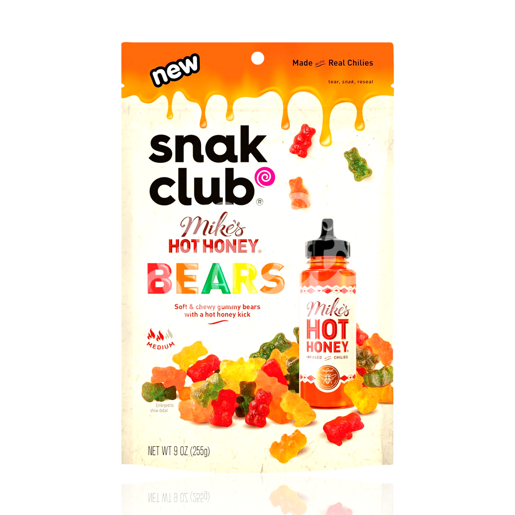 Snak Club Mike's Hot Honey Gummy Bears 113g (USA MADE)
