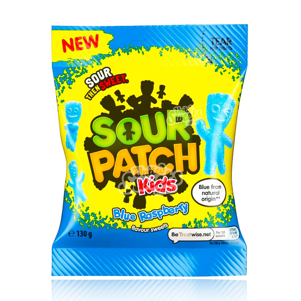 Sour Patch Kids Blue Raspberry Peg Bag 130g (UK MADE)