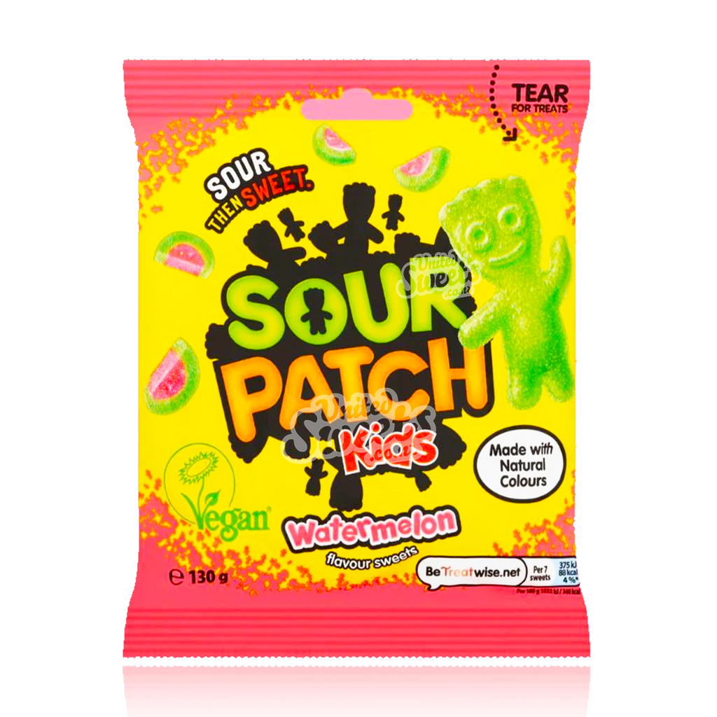Sour Patch Kids Watermelon Peg Bag 130g (UK MADE)