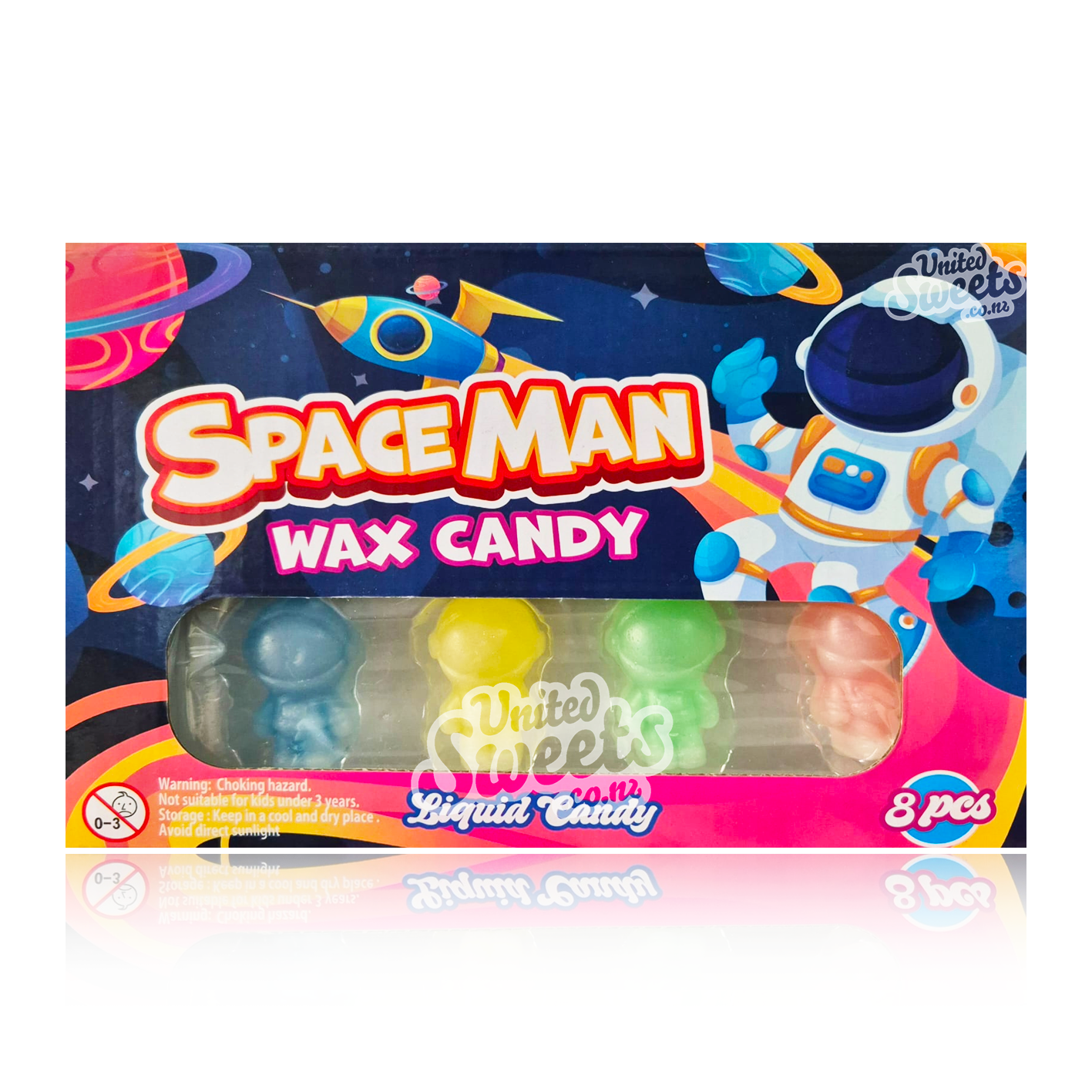 Spaceman Wax Candy 8 Pcs 100g – United Sweets