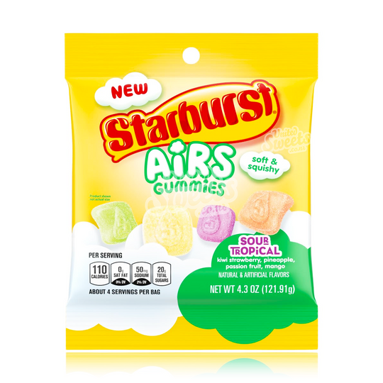 Starburst Airs Gummies - Sour Tropical 121g (BB: 05/2024)