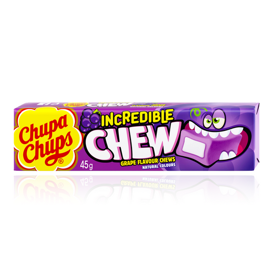 Chupa Chups Incredible Chew Grape 45g (Best Before:10/2024)