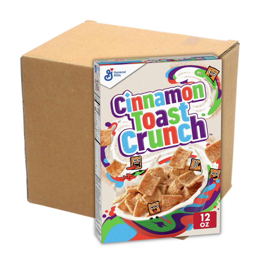 Cinnamon Toast Crunch Cereal 12 Pack Box - Dated