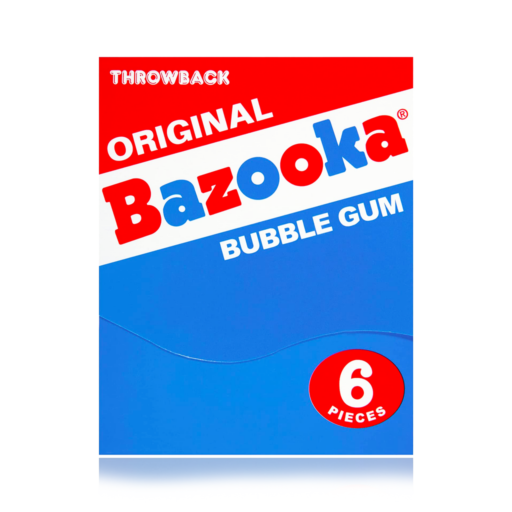 Bazooka Bubble Gum 6 Piece Wallet Pack  (BB: 07/04/2024)