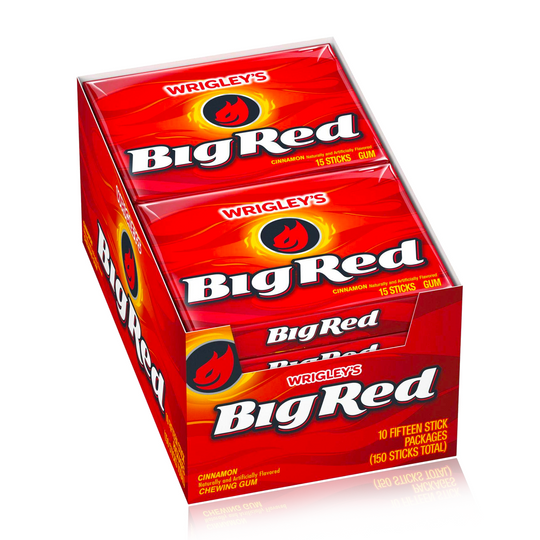 Wrigley's Big Red Chewing Gum Slim 10 Pack