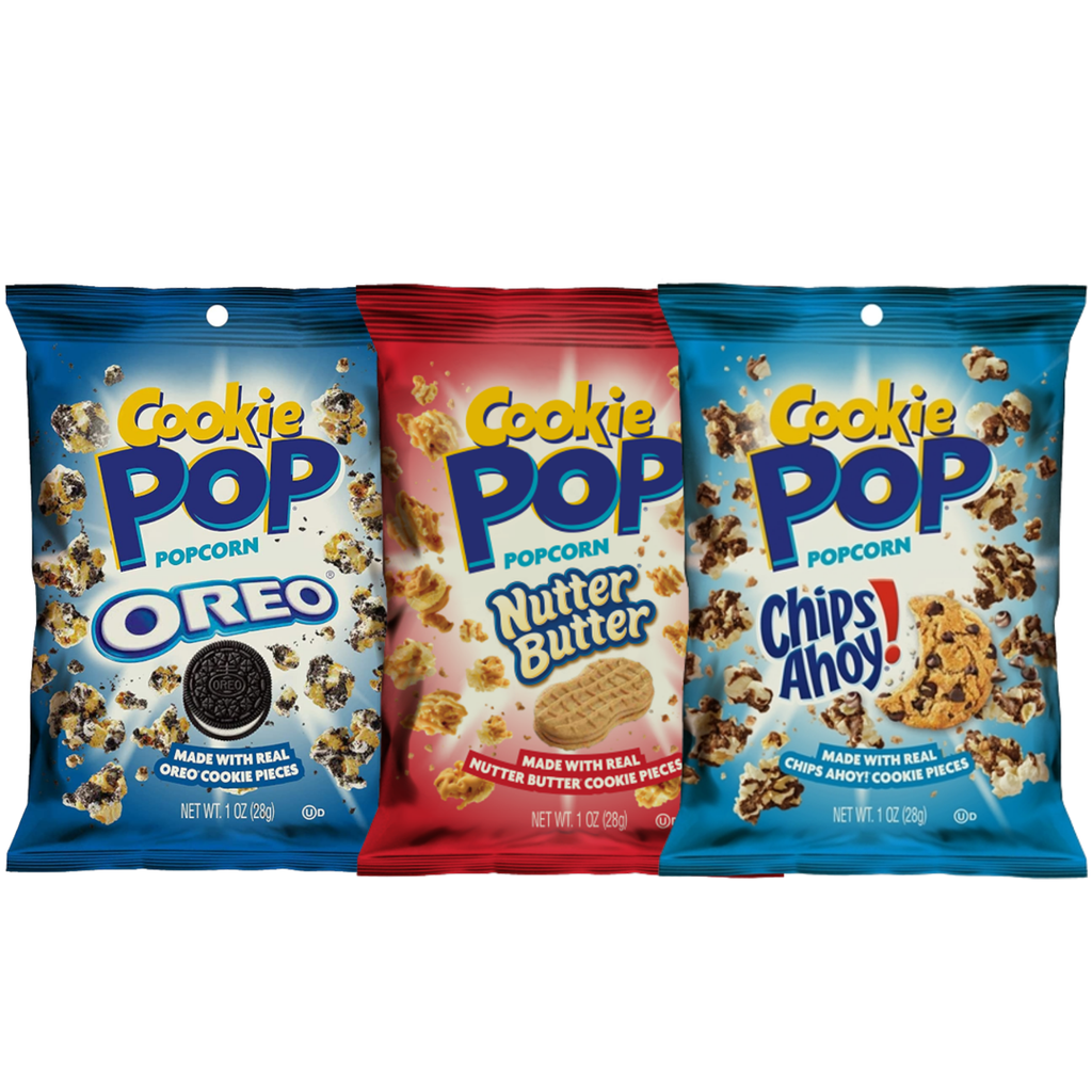 Cookie Pop Popcorn Assorted Flavours 28g