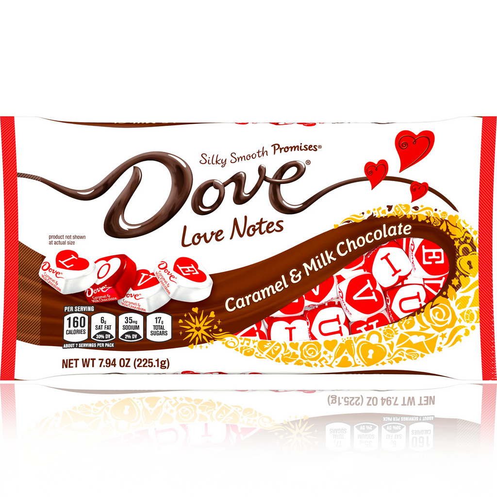 Dove Love Notes Caramel & Milk Chocolate 225g