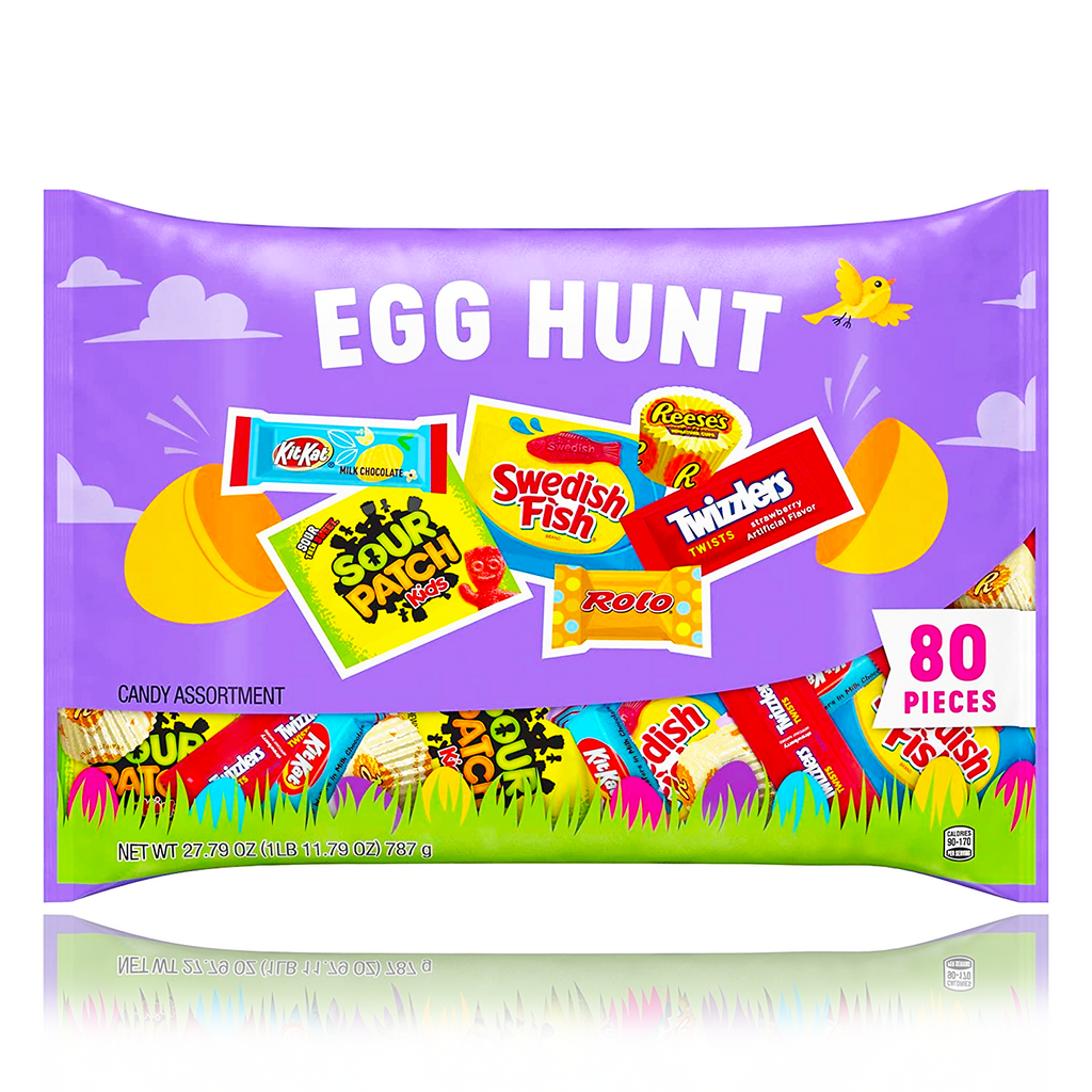 Hershey's Mondolez Egg Hunt Snack Size Variety Pack 80 Pieces