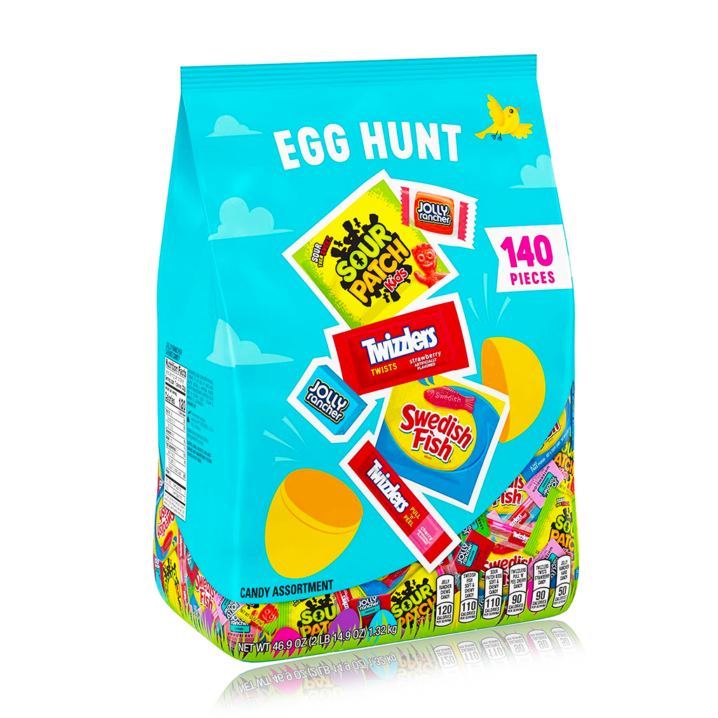 Hershey's Mondolez Egg Hunt Sweet & Sour Snack Size Variety Pack XXL 140 Pieces