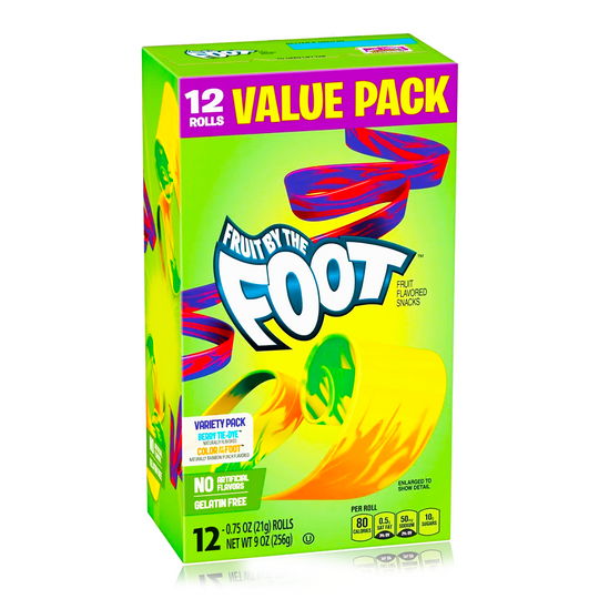 Fruit By The Foot Assorted Flavours 12 Count