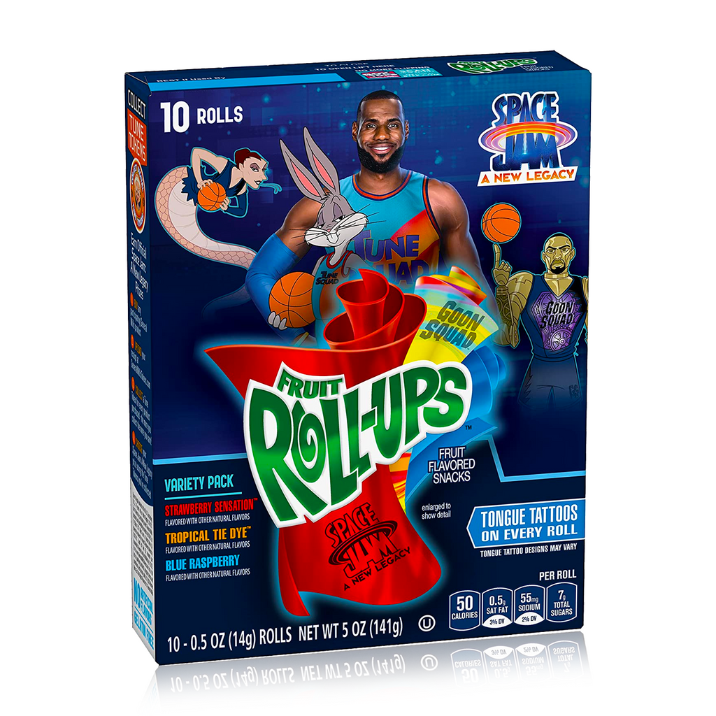 Fruit Roll-Ups Space Jam Tongue Tattoo Limited Edition 10 Pack 141g