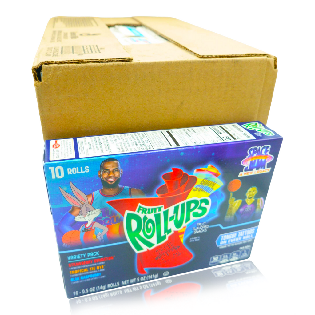 Fruit Roll-Ups Space Jam Tongue Tattoo Limited Edition 10 x 10 Pack Box