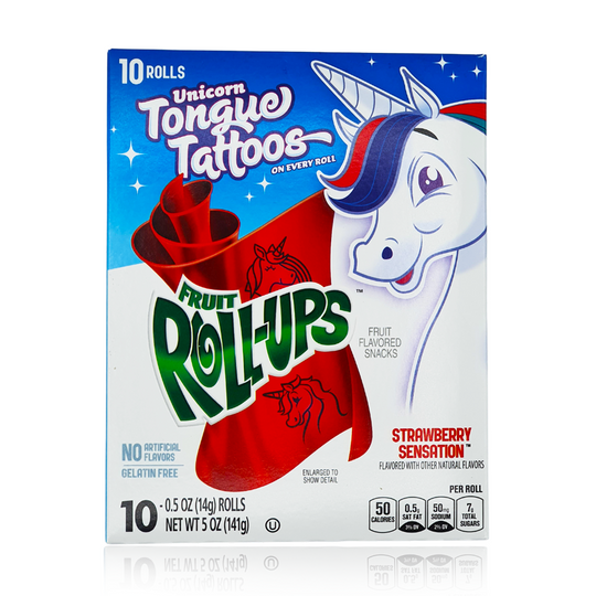 Fruit Roll-Ups Unicorn Tongue Tattoos 10 Pack 141g BB 23 June 2022