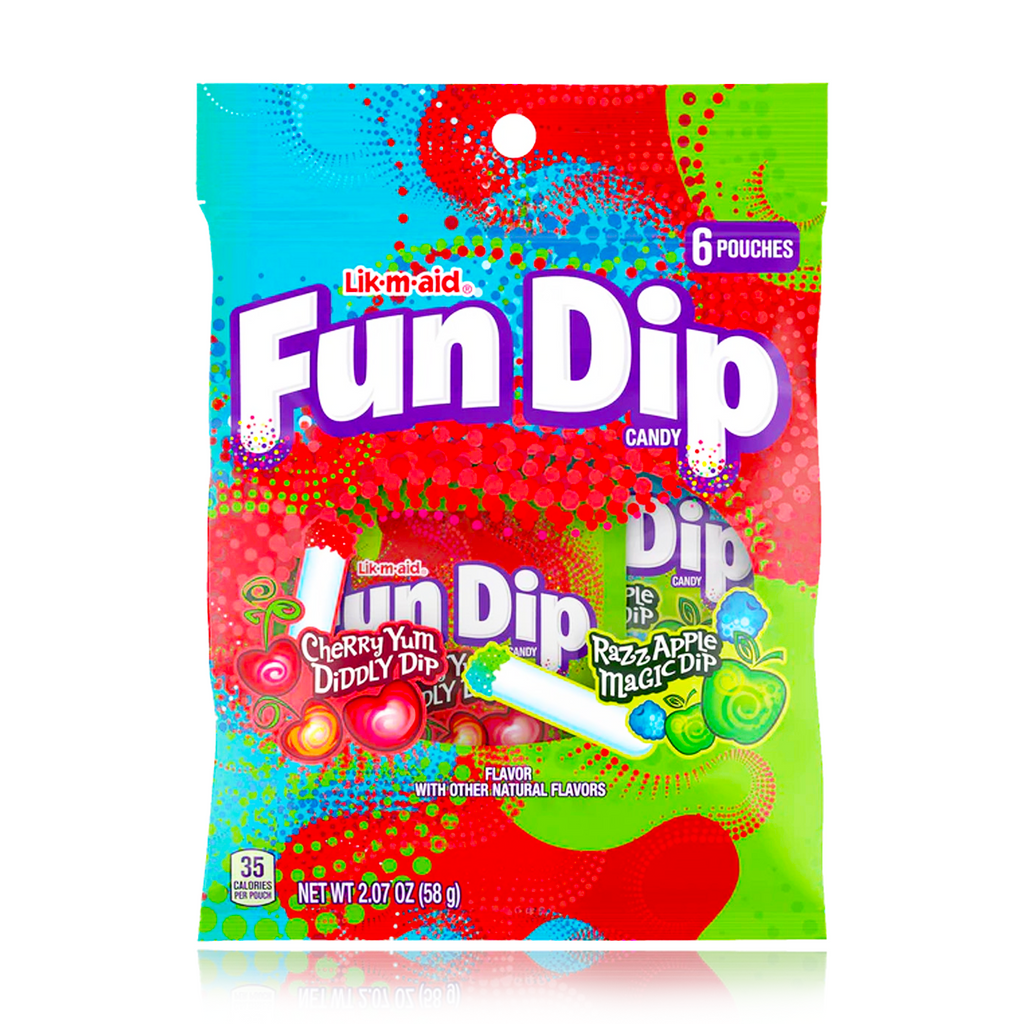 Fun Dips Assorted Flavours Peg Bag 58g
