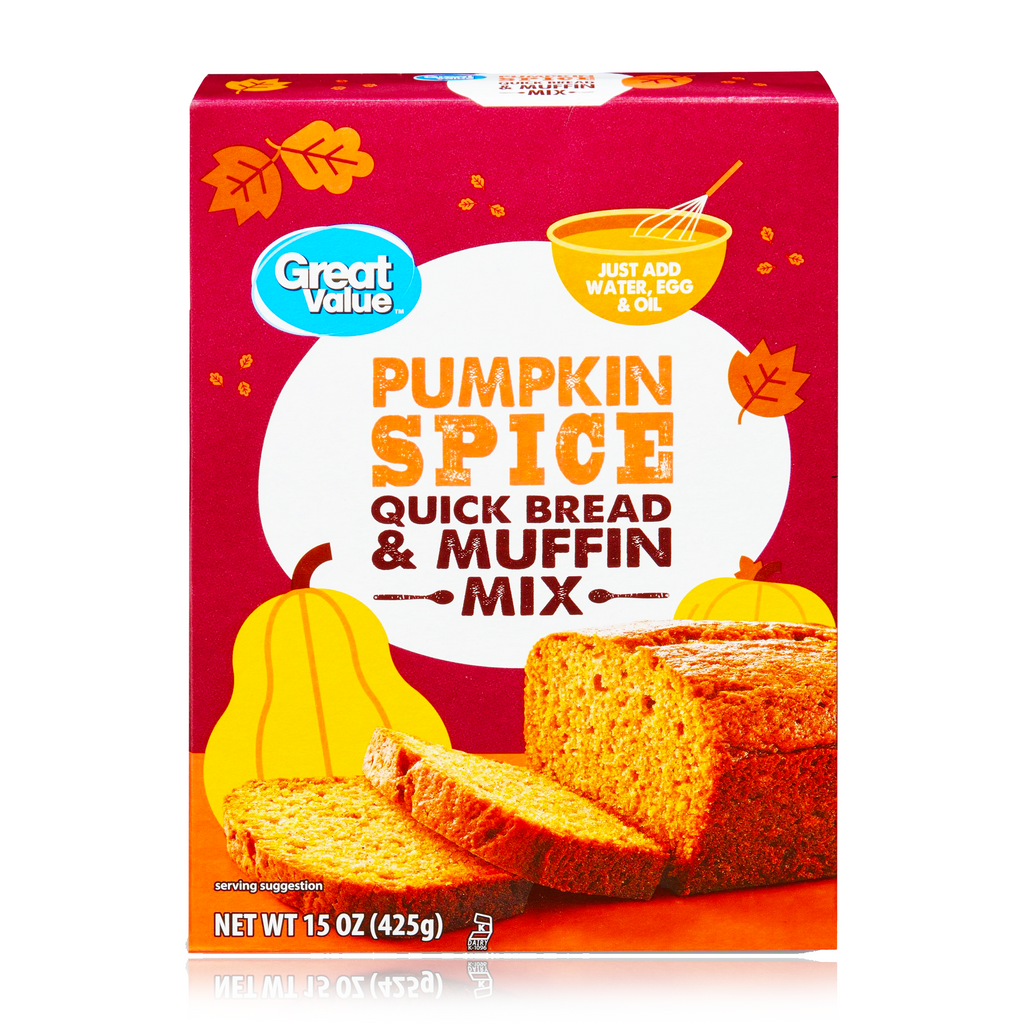 Great Value Pumpkin Spice Quick Bread & Muffin Mix 425g