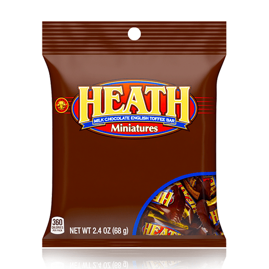 Heath Milk Chocolate English Toffee Miniatures Peg Bag 68g