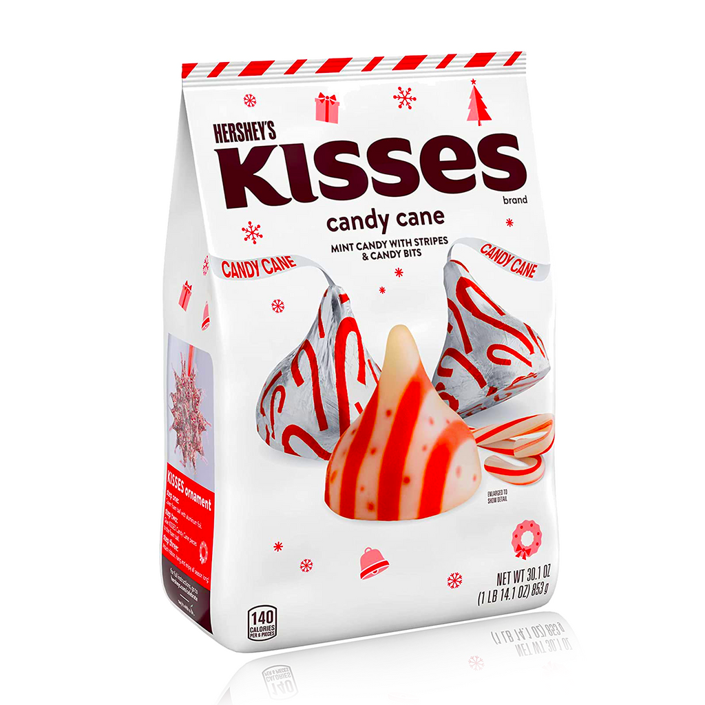 Hershey's Kisses Candy Cane XL Bag Limited Edition 853g -DATED