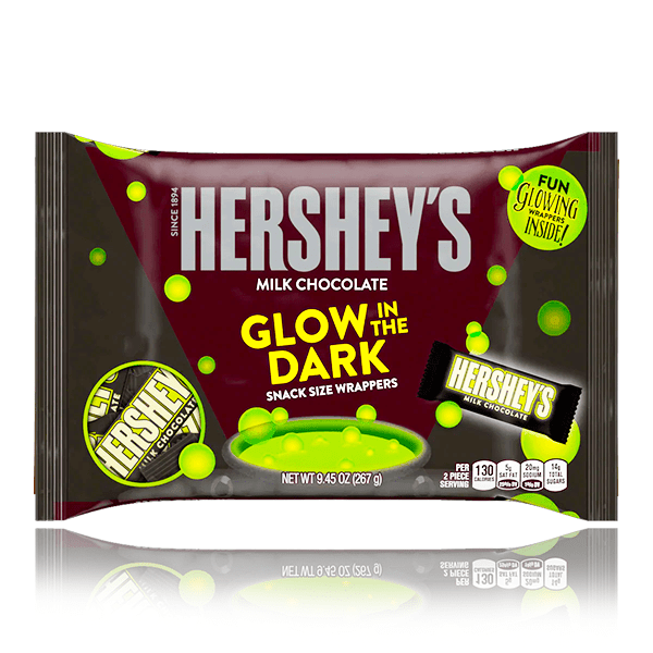 Hershey's Milk Chocolate Glow In The Dark Bag Limited Edition 267g