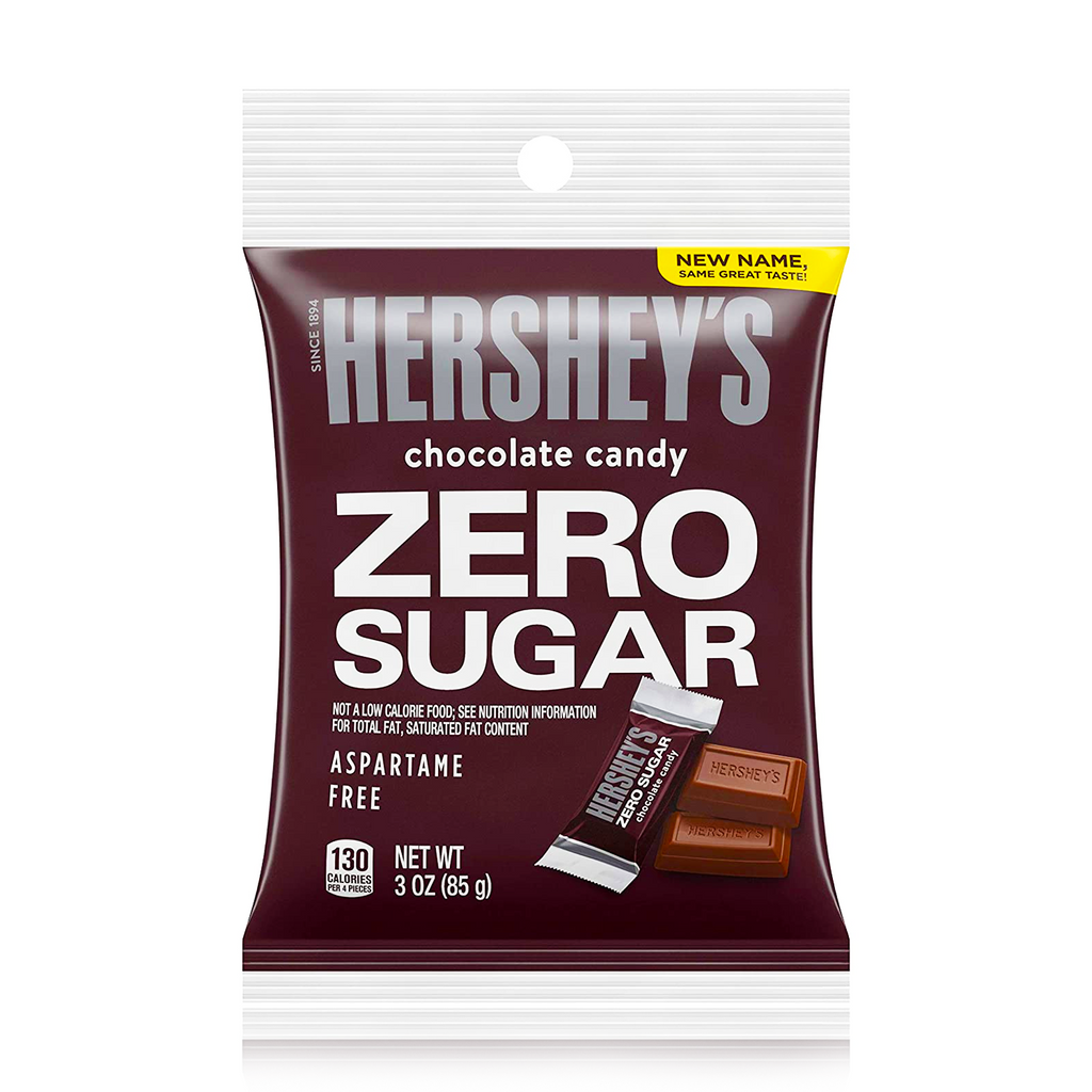 Hershey's Zero Sugar Chocolate Peg Bag 85g